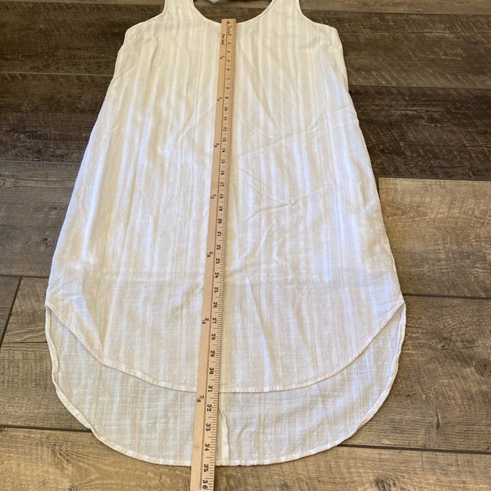 cloth & stone White Sleeveless Midi Shift Dress with Back Tie Detail - Picture 7 of 11
